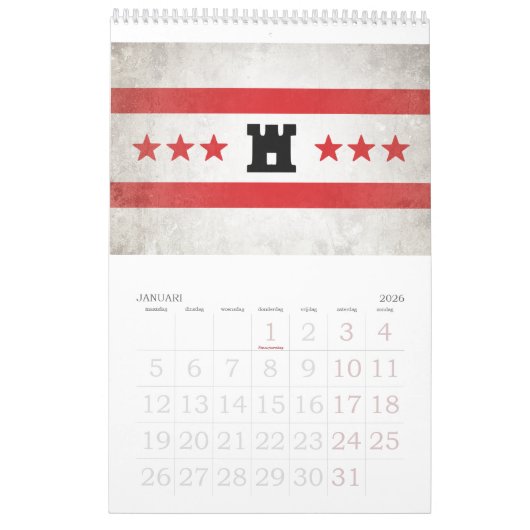 Calendrier La Pays-Bas (Jan 2026)