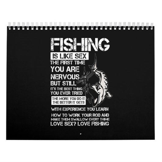 Calendrier la pêche est comme la première fois que vous êtes (Protection)