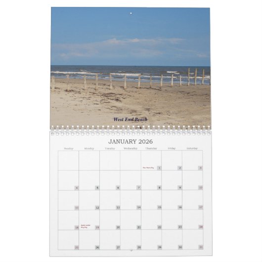 Calendrier La photographie de TeraBella présente Galveston, (Jan 2026)