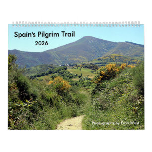 Calendrier La piste de pèlerinage d'Espagne : Leon à Santiago