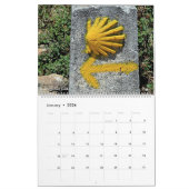 Calendrier La piste de pèlerinage d'Espagne : Leon à Santiago (Jan 2026)