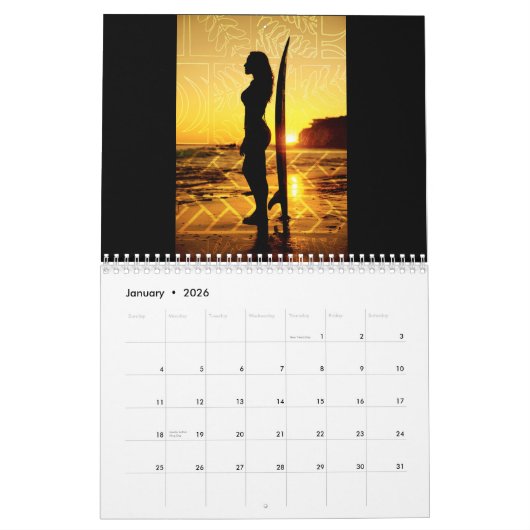 Calendrier La Plage (Jan 2026)