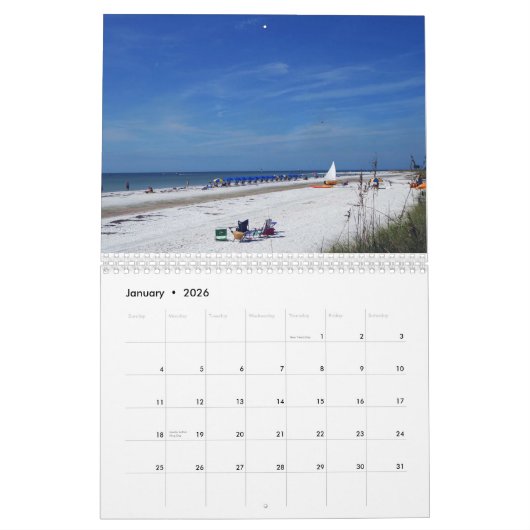 CALENDRIER LA PLAGE (Jan 2026)