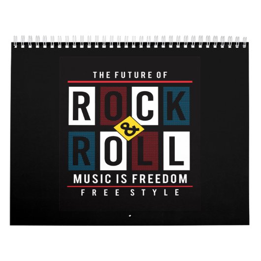 Calendrier la texture du rock and roll music est libre de lib (Protection)