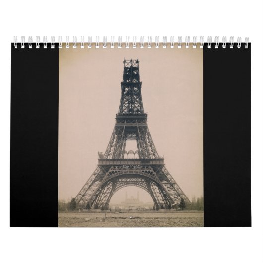 Calendrier La Tour Eiffel : Etat de la construction 1888 (Protection)