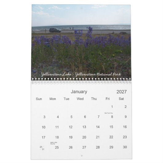 Calendrier La vie du Wyoming… (Jan 2027)