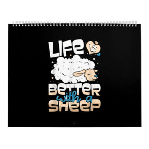 Calendrier La Vie Est Meilleure Avec Un Mouton Don de l'él