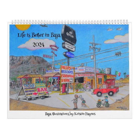 Calendrier La vie est meilleure dans Baja Calendar (Protection)