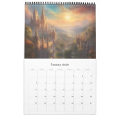 Calendrier La ville de Milan, imaginaire en art numérique, (Jan 2026)