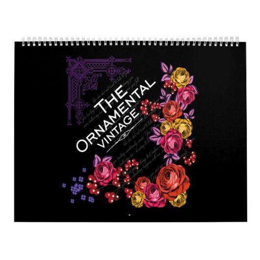 Calendrier la vintage ornementale (Protection)