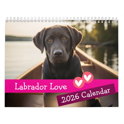 Calendrier Labrador Love Calendar (Protection)