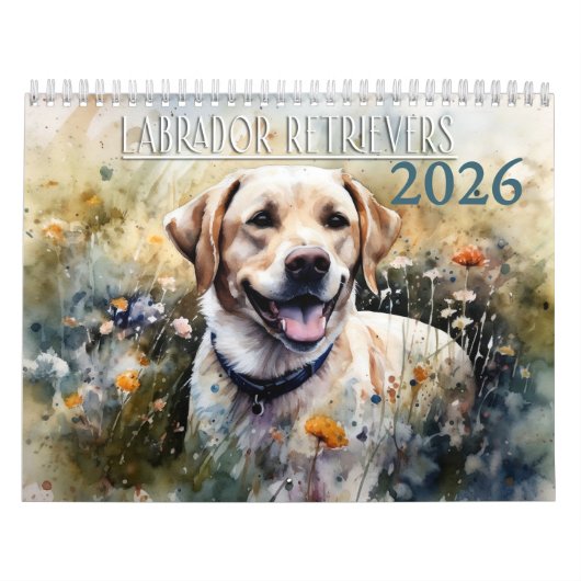 Calendrier Labrador Retriever 2026 (Protection)