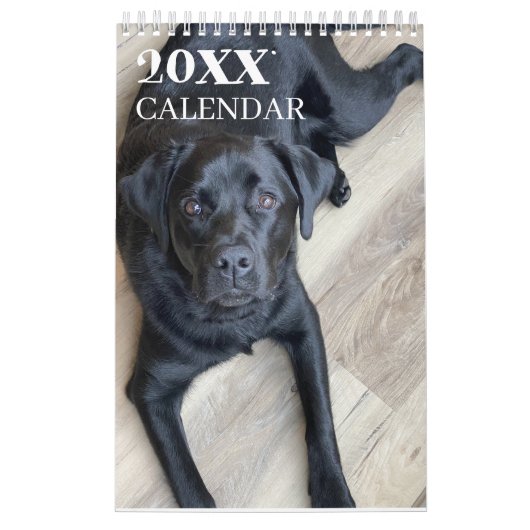 Calendrier Labrador Retriever noir 2026 (Protection)