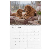 Calendrier Labradors à travers les saisons (Feb 2027)