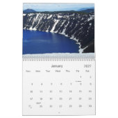 Calendrier Lac Crater Oregon (Jan 2027)