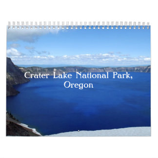 Calendrier Lac Crater Oregon