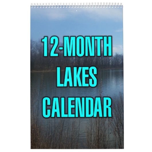 Calendrier Lacs de 12 mois (Protection)