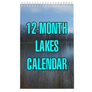 Calendrier Lacs de 12 mois
