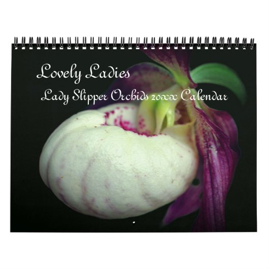 Calendrier Lady Slipper Orchid Flowers (Protection)