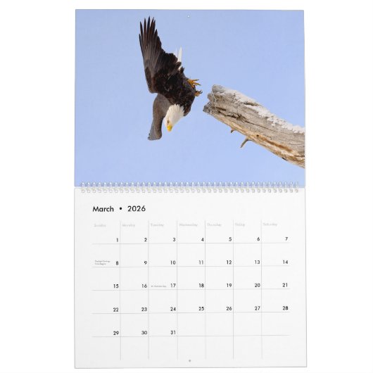 Calendrier L'aigle royal des chauves-souris (Mar 2026)