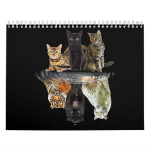 Calendrier L'ami des chats Amoureux des chats Tigre mou