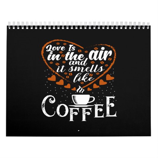 Calendrier l'amour est dans l'air et sent le café (Protection)