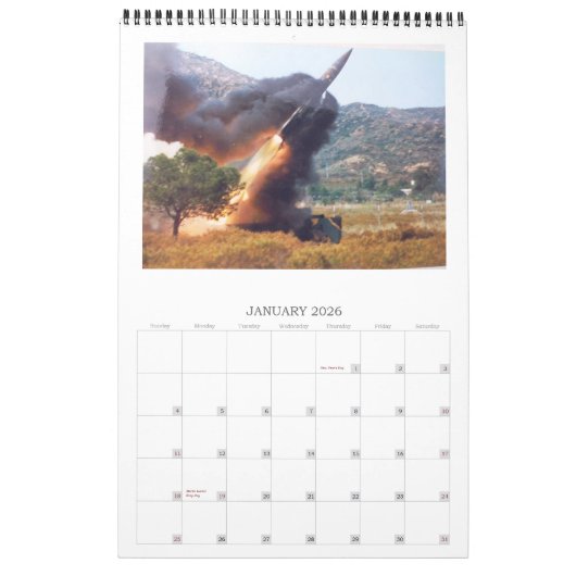 Calendrier Lance Missile 2023 (Jan 2026)