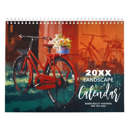 Calendrier Landscape Paintings MEDIUM size (Protection)