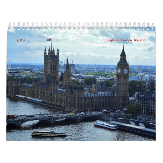 Calendrier L'Angleterre, France, Irlande 2016 (Protection)