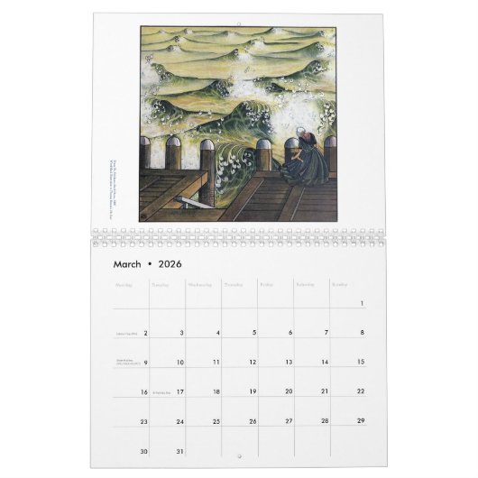 Calendrier L'année de Franz M. Melchers (Mar 2026)