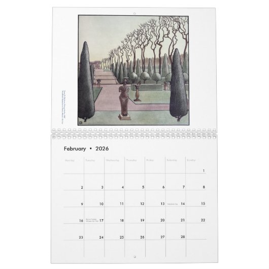 Calendrier L'année de Franz M. Melchers (Feb 2026)