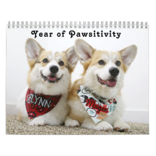 Calendrier L'année de la pawsitivité de Flynn & Mugen
