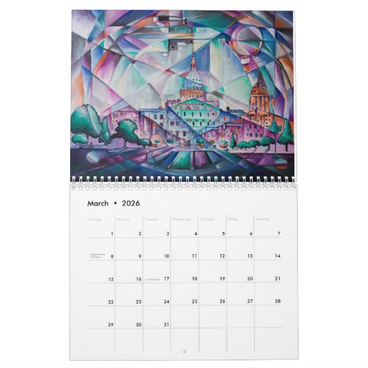 Calendrier Lansing on my Mind 2022 Calendar (Mar 2026)