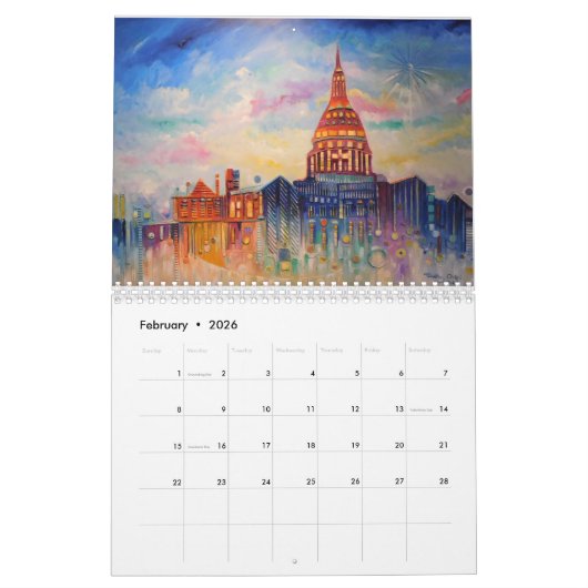 Calendrier Lansing on my Mind 2022 Calendar (Feb 2026)