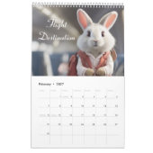 Calendrier Lapin Cute 2024 (Feb 2027)