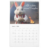 Calendrier Lapin Cute 2024 (Mar 2026)