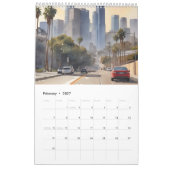 Calendrier L'aquarelle de Los Angeles (Feb 2027)