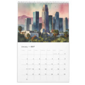Calendrier L'aquarelle de Los Angeles (Jan 2027)