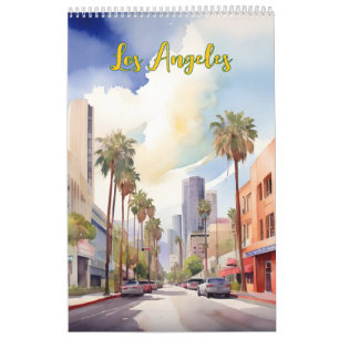 Calendrier L'aquarelle de Los Angeles