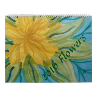 Calendrier L'aquarelle fleurit 2016