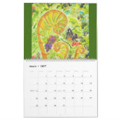 Calendrier L'aquarelle fleurit 2016 (Mar 2027)
