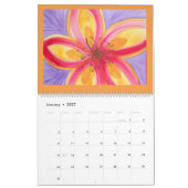 Calendrier L'aquarelle fleurit 2016 (Jan 2027)