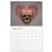 Calendrier Large 2026 Skull Art Calendar (Feb 2026)