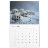 Calendrier Large 2026 Skull Art Calendar (Jan 2027)