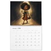 Calendrier Large Black Woman Calendar 2026 (Jan 2026)