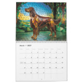Calendrier Large Dog Glass Calendar (Mar 2027)