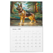 Calendrier Large Dog Glass Calendar (Jan 2027)