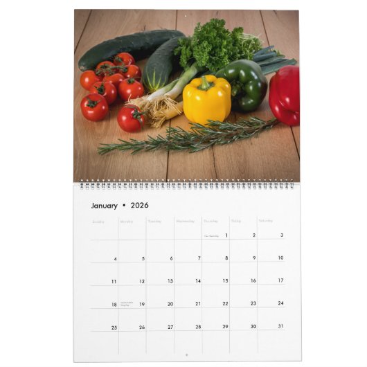 Calendrier Large Size Herbs & Spices Calendar (Jan 2026)