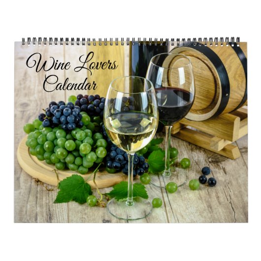 Calendrier Large Size Wine Lovers Calendar (Protection)