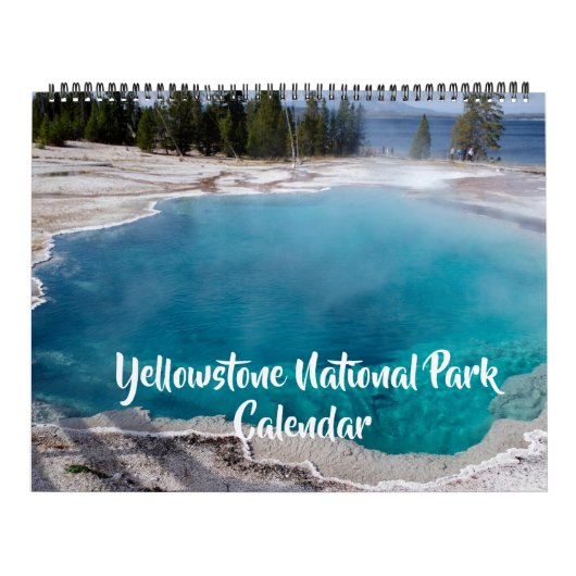 Calendrier Large Size Yellowstone Park Calendar (Protection)